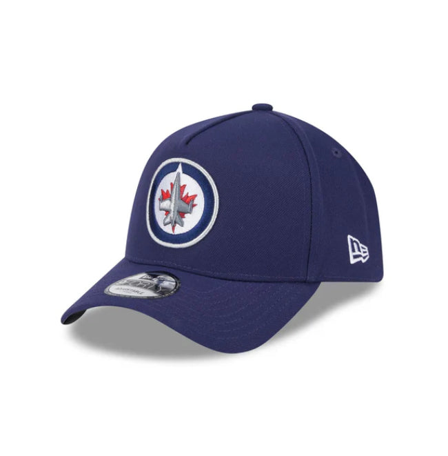 Winnipeg Jets New Era 9FORTY A-Frame Navy Blue Snapback NHL Adustable Hat