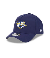 Load image into Gallery viewer, Nashville Predators New Era 9FORTY A-Frame Navy Blue Snapback NHL Adustable Hat
