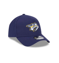 Load image into Gallery viewer, Nashville Predators New Era 9FORTY A-Frame Navy Blue Snapback NHL Adustable Hat
