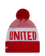 Load image into Gallery viewer, Manchester United New Era Knitted Football/Soccer Red &amp; White Winter Hat/Toque/Beanie
