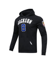 Load image into Gallery viewer, Men&#39;s Baltimore Ravens Lamar Jackson #8 Jersey Style NFL Black Pullover Hoodie

