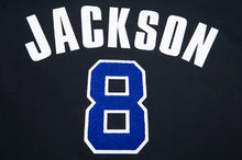 Load image into Gallery viewer, Men&#39;s Baltimore Ravens Lamar Jackson #8 Jersey Style NFL Black Pullover Hoodie
