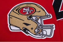 Load image into Gallery viewer, Men&#39;s San Francisco 49ers Christian McCaffrey #23 Jersey Style NFL Red Pullover Hoodie
