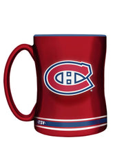 Load image into Gallery viewer, NHL Sculpted Team Logo 14oz Mug

