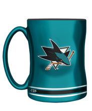 Load image into Gallery viewer, NHL Sculpted Team Logo 14oz Mug
