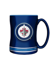 Load image into Gallery viewer, NHL Sculpted Team Logo 14oz Mug
