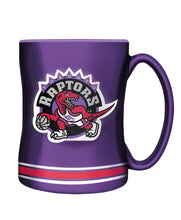 Load image into Gallery viewer, Toronto Raptors Sculpted Retro Dinasour Logo Purple &amp; Red 14oz Mug
