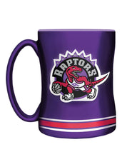 Load image into Gallery viewer, Toronto Raptors Sculpted Retro Dinasour Logo Purple &amp; Red 14oz Mug
