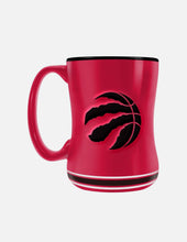 Load image into Gallery viewer, Toronto Raptors Sculpted Claw Marks Basketball Logo Red 14oz Mug
