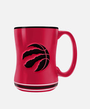 Load image into Gallery viewer, Toronto Raptors Sculpted Claw Marks Basketball Logo Red 14oz Mug
