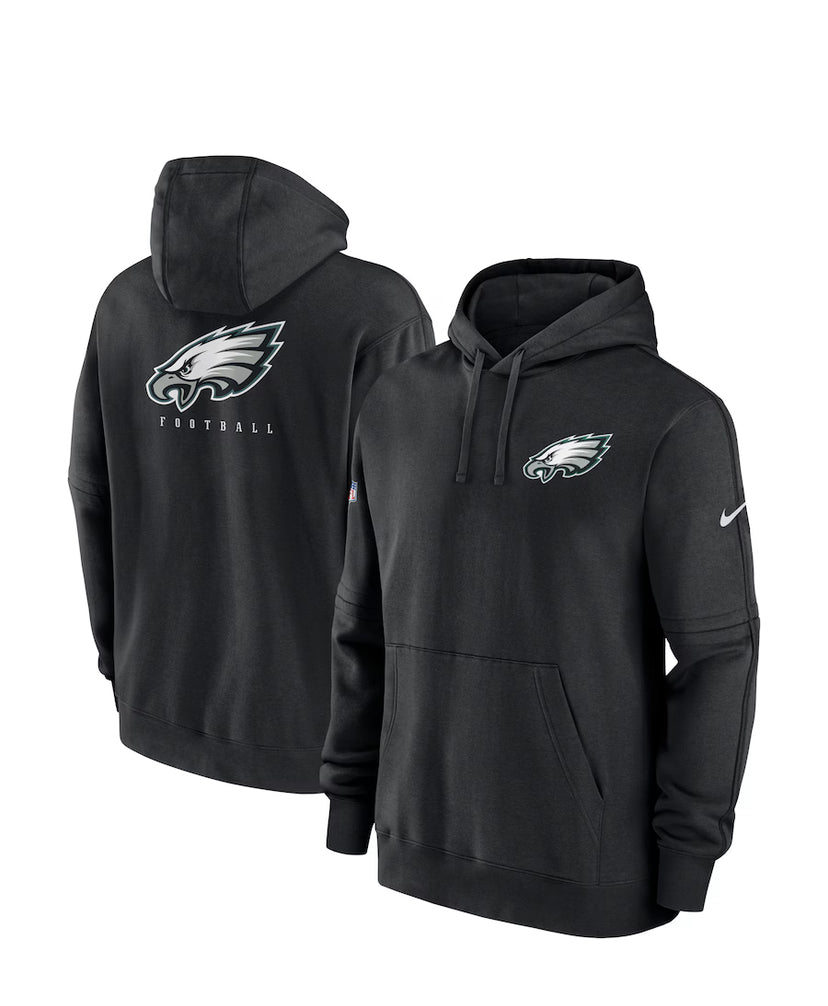 Men's Nike Philadelphia Eagles Team Logo Black Pullover NFL Hoodie