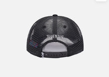 Load image into Gallery viewer, Juventus Fan Ink TR-28 Pro Trucker Snapback Black &amp; White Soccer Hat

