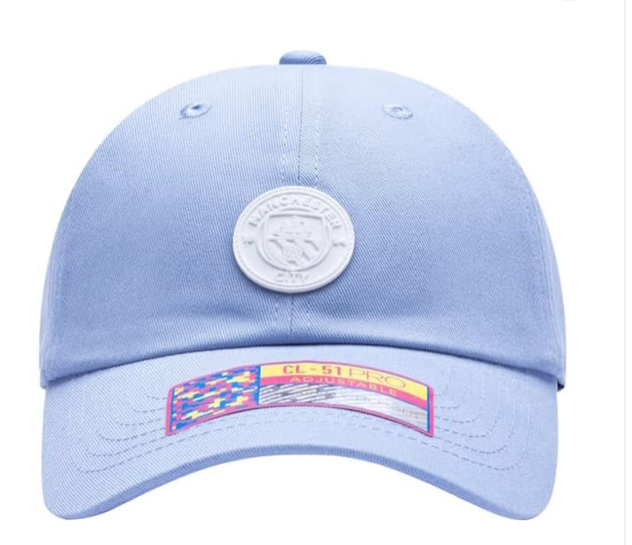 Manchester City Fan Ink CL-51 Pro Adjustable Baby Blue Soccer Hat