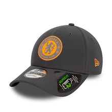 Load image into Gallery viewer, Chelsea New Era 9Forty Adustable Charcoal Grey Soccer Hat

