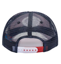 Load image into Gallery viewer, Paris Saint - Germain Fan Ink TR-28 Pro Trucker Snapback Red &amp; Blue Soccer Hat
