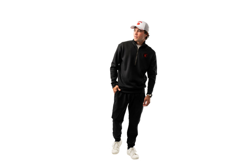Bauer Team Canada Hockey 2024 Black 1/2 Zip Jacket