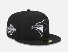 Load image into Gallery viewer, Toronto Blue Jays Black &amp; White New Era 59Fifty 1993 World Series Fitted MLB Hat
