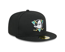 Load image into Gallery viewer, Aneheim Ducks New Era 59Fifty Black Fitted NHL Hat
