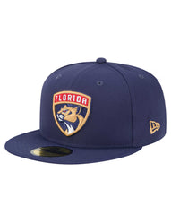 Load image into Gallery viewer, Florida Panthers New Era 59Fifty Navy Blue Fitted NHL Hat
