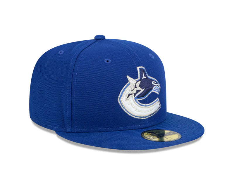 Vancouver Canucks New Era 59Fifty Blue Fitted NHL Hat