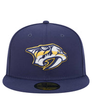 Load image into Gallery viewer, Nashville Predators New Era 59Fifty Navy Blue Fitted NHL Hat
