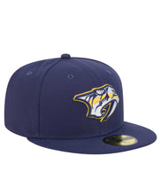 Load image into Gallery viewer, Nashville Predators New Era 59Fifty Navy Blue Fitted NHL Hat
