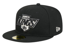Load image into Gallery viewer, Los Angeles Kings New Era 59Fifty Black Fitted NHL Hat
