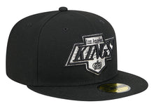 Load image into Gallery viewer, Los Angeles Kings New Era 59Fifty Black Fitted NHL Hat
