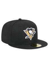 Load image into Gallery viewer, Pittsburgh Penguins New Era 59Fifty Black Fitted NHL Hat
