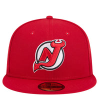 Load image into Gallery viewer, New Jersey Devils New Era 59Fifty Red Fitted NHL Hat
