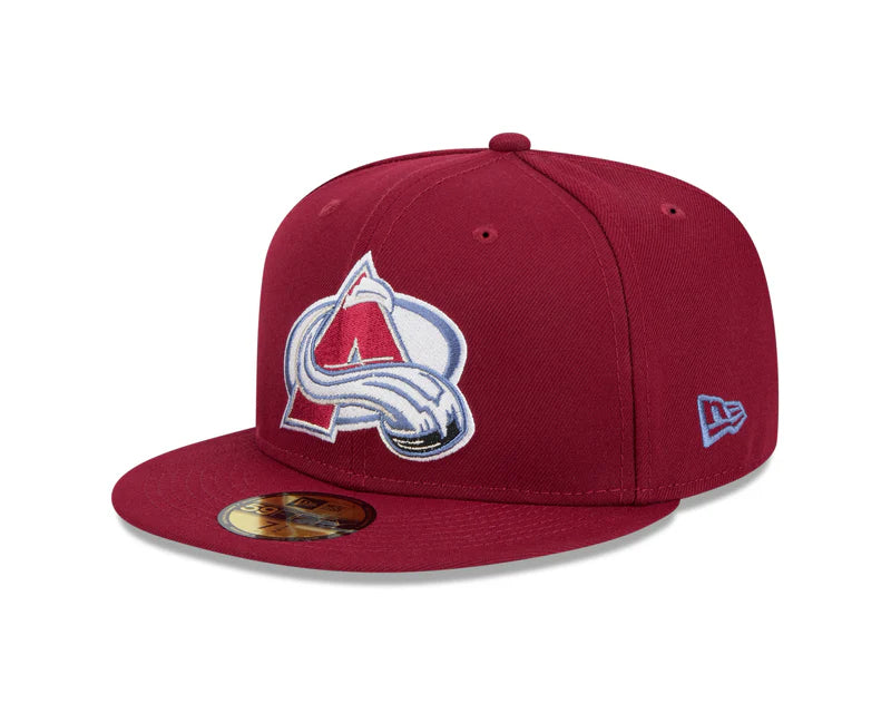 Colorado Avalanche New Era 59Fifty Burgandy Fitted NHL Hat