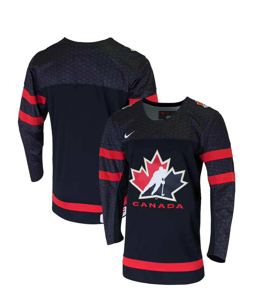 Men's Nike Team Canada Hockey IIHF World Junior Championship Black NHL Jersey