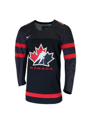 Load image into Gallery viewer, Men&#39;s Nike Team Canada Hockey IIHF World Junior Championship Black NHL Jersey
