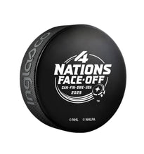 Load image into Gallery viewer, Team Canada Hockey 4 Nations Face-Off 2025 Souvenir NHL Collectors Puck
