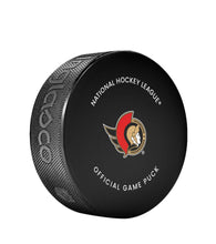 Load image into Gallery viewer, Ottawa Senators Officially Licensed 2024-2025 Team Game Hockey Puck

