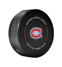Load image into Gallery viewer, Montreal Canadiens Officially Licensed 2024-2025 Team Game Hockey Puck

