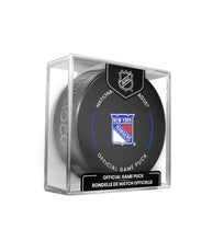 Load image into Gallery viewer, New York Rangers Officially Licensed 2024-2025 Team Game Hockey Puck
