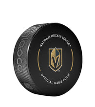 Load image into Gallery viewer, Vegas Golden Knights Officially Licensed 2024-2025 Team Game Hockey Puck

