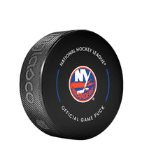 Load image into Gallery viewer, New York Islanders Officially Licensed 2024-2025 Team Game Hockey Puck

