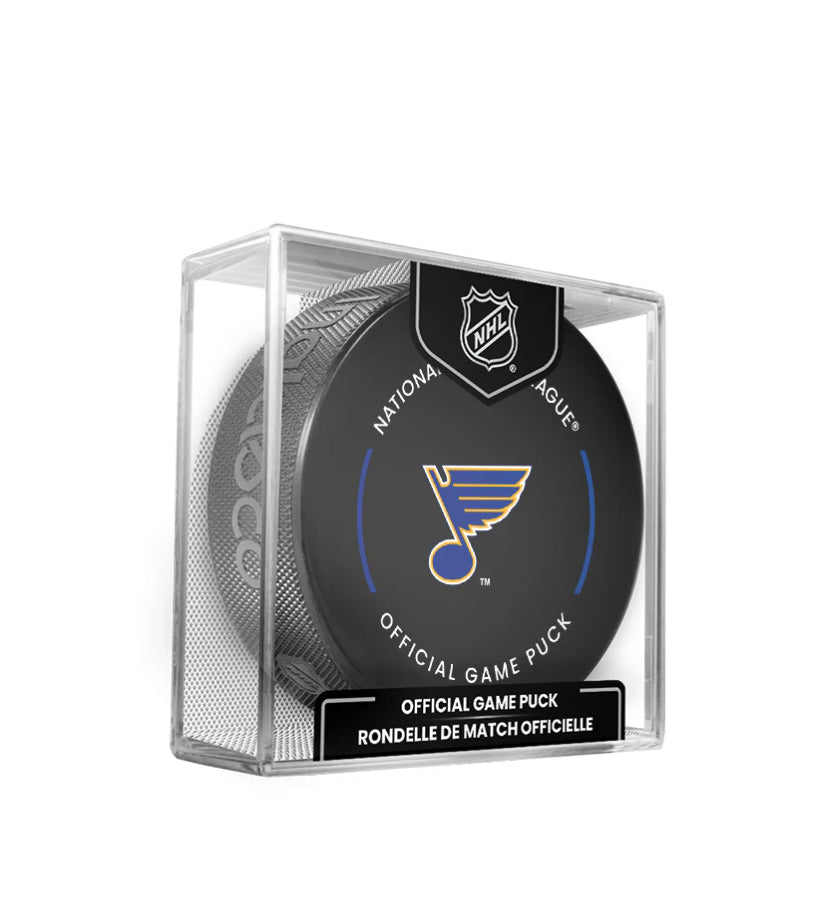 St. Louis Blues Officially Licensed 2024-2025 Team Game Hockey Puck