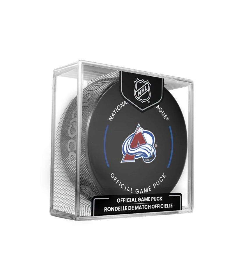 Colorado Avalanche Officially Licensed 2024-2025 Team Game Hockey Puck