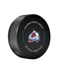 Load image into Gallery viewer, Colorado Avalanche Officially Licensed 2024-2025 Team Game Hockey Puck
