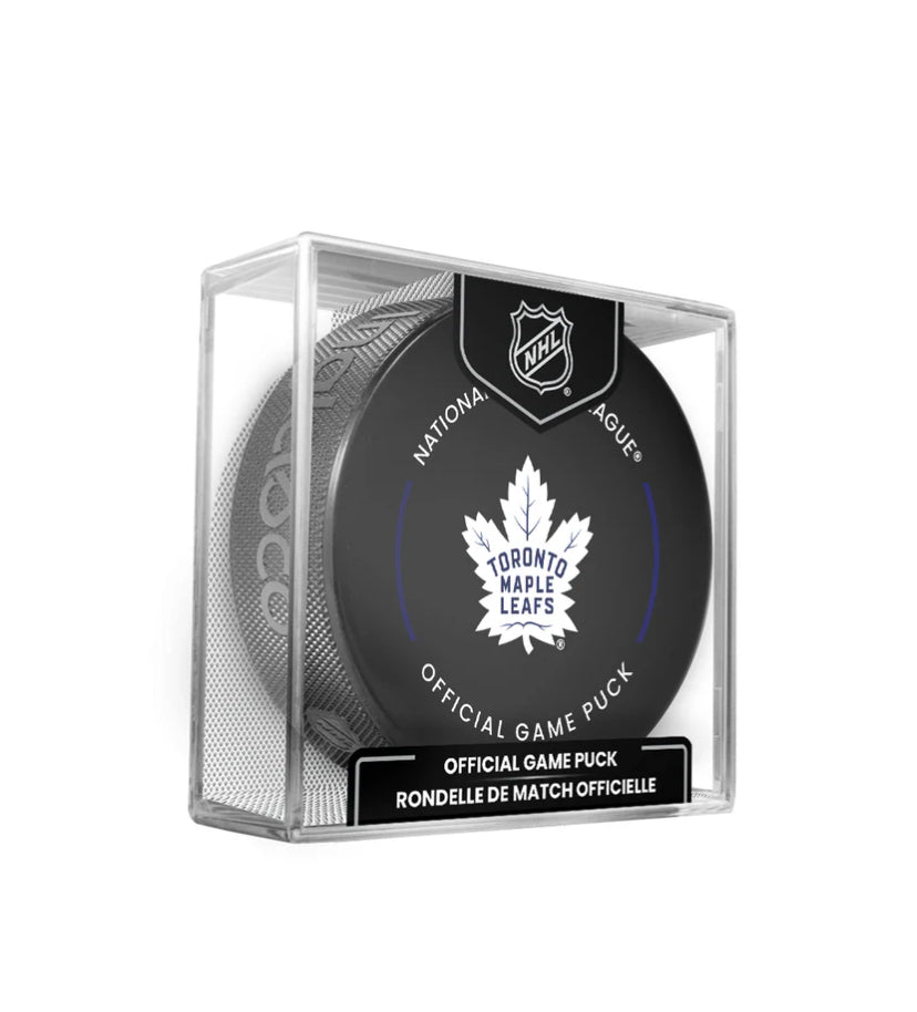Toronto Maple Leafs Officially Licensed 2024-2025 Team Game Hockey Puck