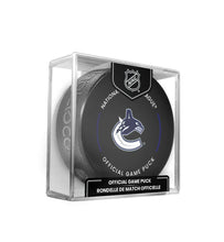 Load image into Gallery viewer, Vancouver Canucks Officially Licensed 2024-2025 Team Game Hockey Puck
