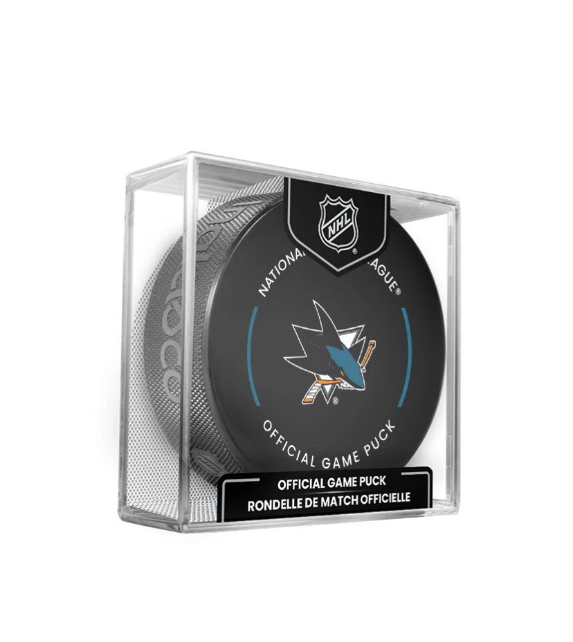 San Jose Sharks Officially Licensed 2024-2025 Team Game Hockey Puck
