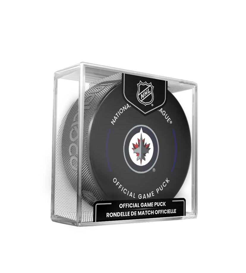 Winnipeg Jets Officially Licensed 2024-2025 Team Game Hockey Puck