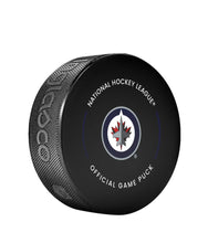 Load image into Gallery viewer, Winnipeg Jets Officially Licensed 2024-2025 Team Game Hockey Puck
