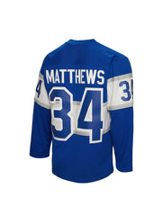 Load image into Gallery viewer, Men&#39;s Mitchell &amp; Ness Toronto Maple Leafs Auston Matthews Blue 2017 Blue Line Vintage NHL Jersey

