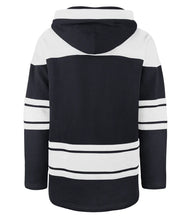 Load image into Gallery viewer, Men&#39;s &#39;47 Brand Toronto Maple Leafs Navy Blue Lace-Up Pullover NHL Hoodie
