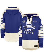 Load image into Gallery viewer, Men&#39;s &#39;47 Brand Toronto Maple Leafs Old Time Hockey Royal Blue Lace-Up Pullover NHL Hoodie
